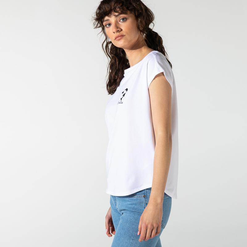 NAUTICA KADIN BEYAZ BASKILI T-SHIRT