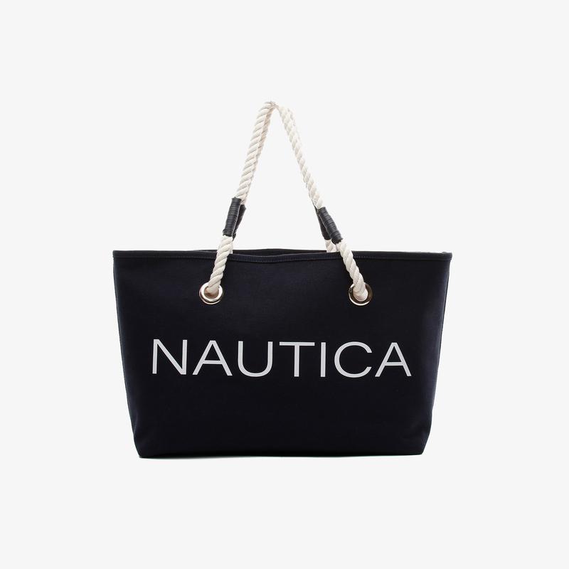 NAUTICA KADIN LACİVERT PLAJ ÇANTASI