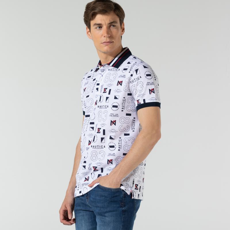 NAUTICA ERKEK BEYAZ SLIM FIT POLO