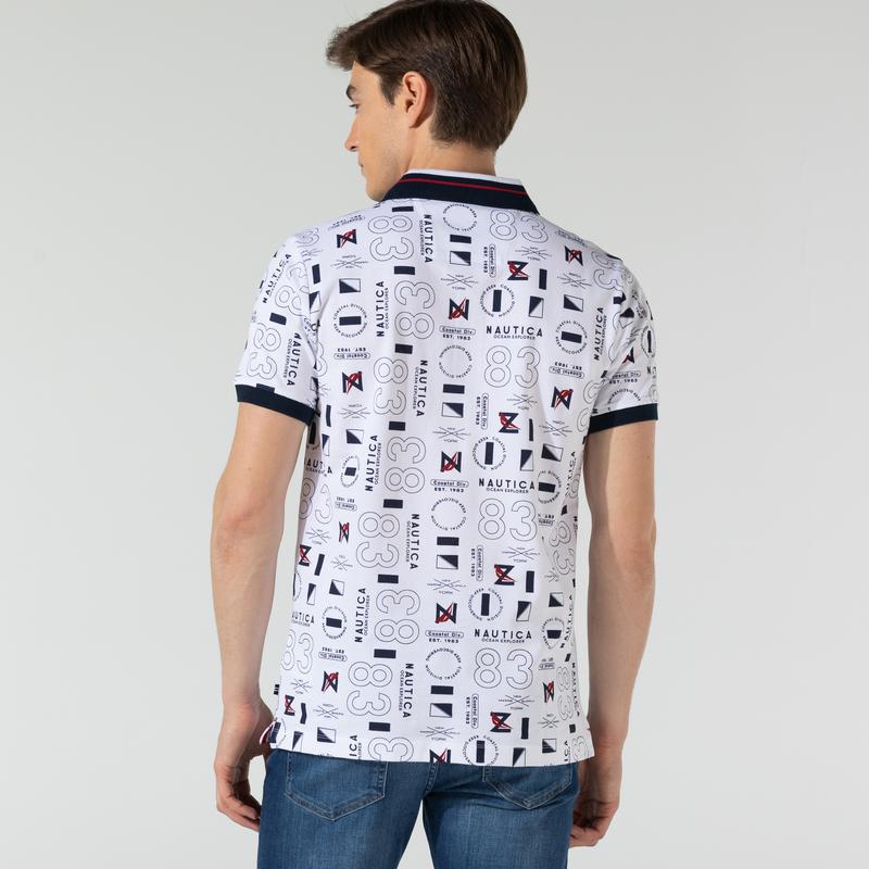NAUTICA ERKEK BEYAZ SLIM FIT POLO