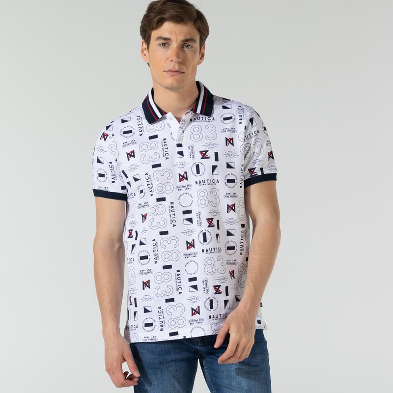 NAUTICA ERKEK BEYAZ SLIM FIT POLO