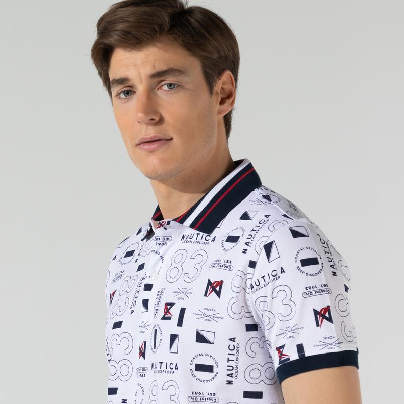 NAUTICA ERKEK BEYAZ SLIM FIT POLO