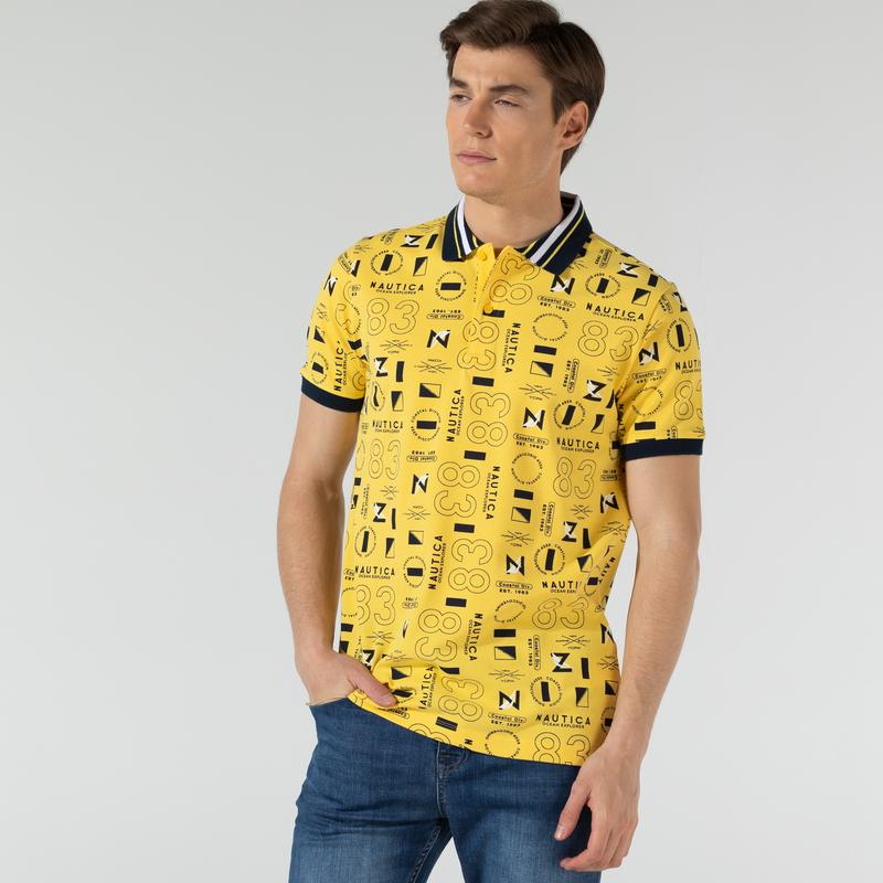 NAUTICA ERKEK SARI SLIM FIT POLO