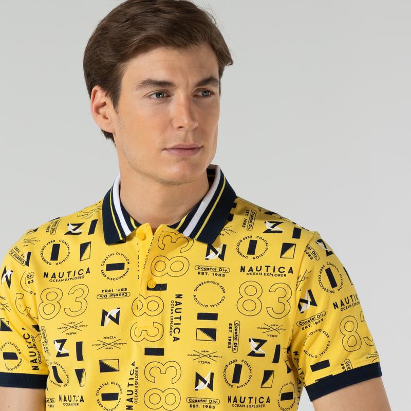 NAUTICA ERKEK SARI SLIM FIT POLO