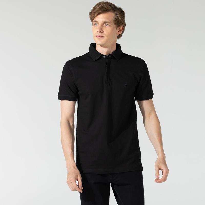 NAUTICA ERKEK SİYAH SLIM FIT POLO