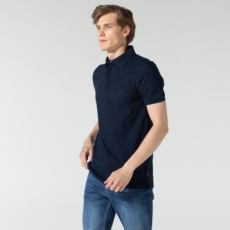 NAUTICA ERKEK LACİVERT SLIM FIT POLO