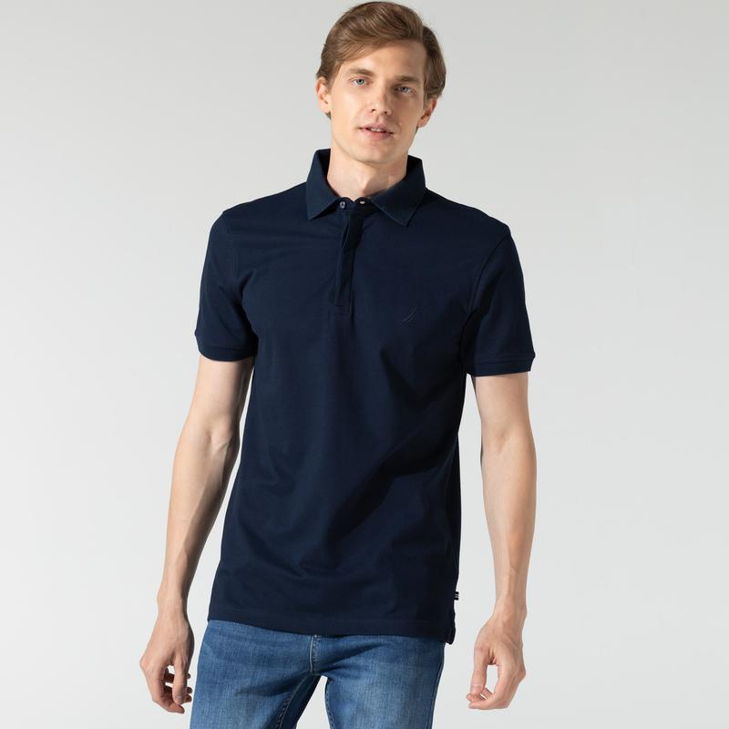 NAUTICA ERKEK LACİVERT SLIM FIT POLO
