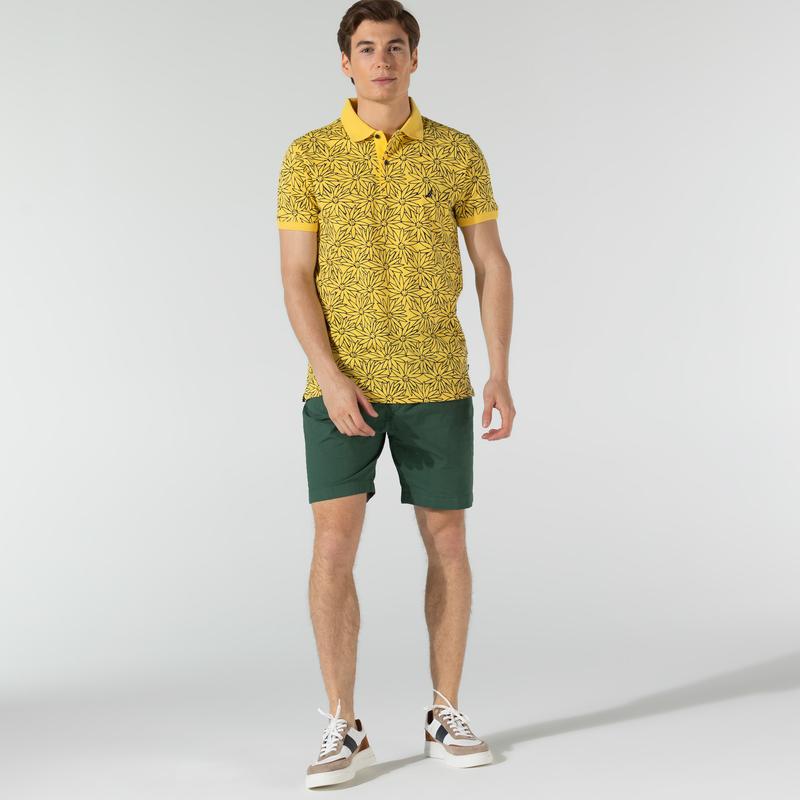 NAUTICA ERKEK YEŞİL SLIM FIT BERMUDA ŞORT