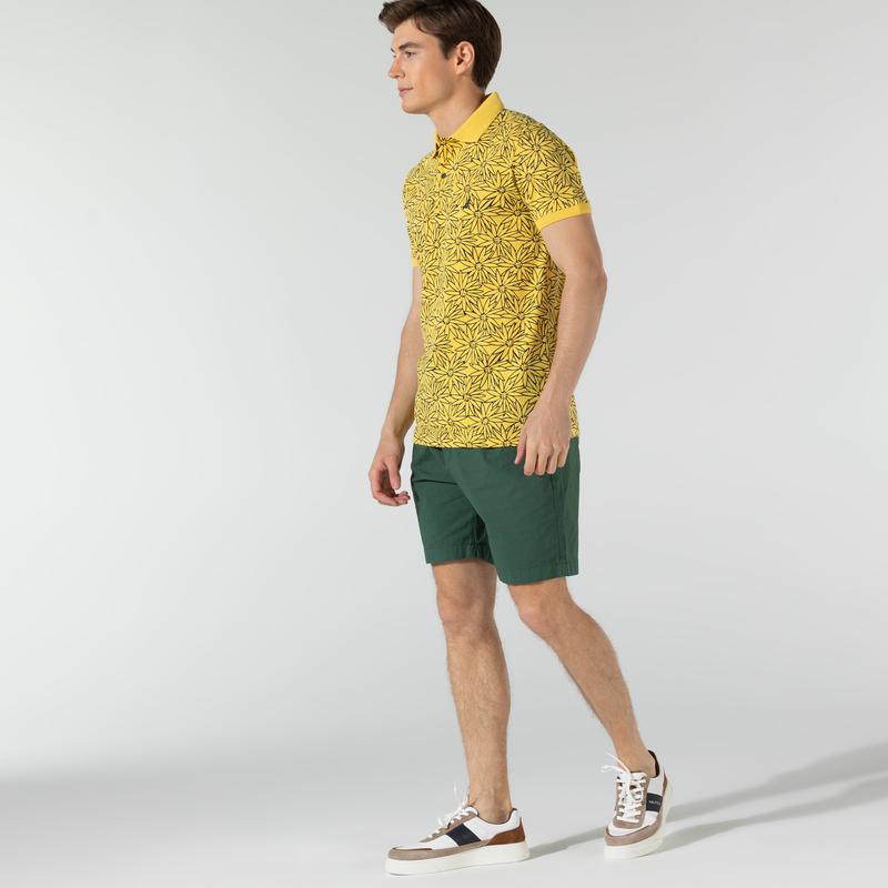 NAUTICA ERKEK YEŞİL SLIM FIT BERMUDA ŞORT
