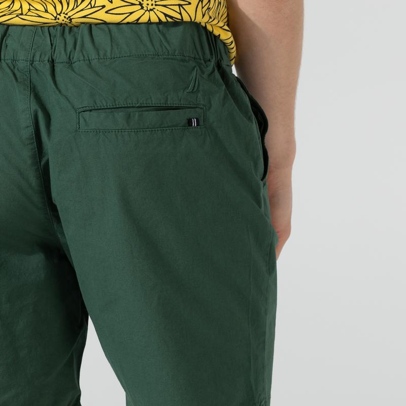 NAUTICA ERKEK YEŞİL SLIM FIT BERMUDA ŞORT