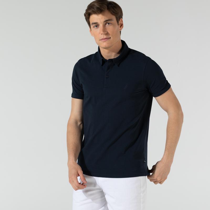 NAUTICA ERKEK LACİVERT SLIM FIT POLO