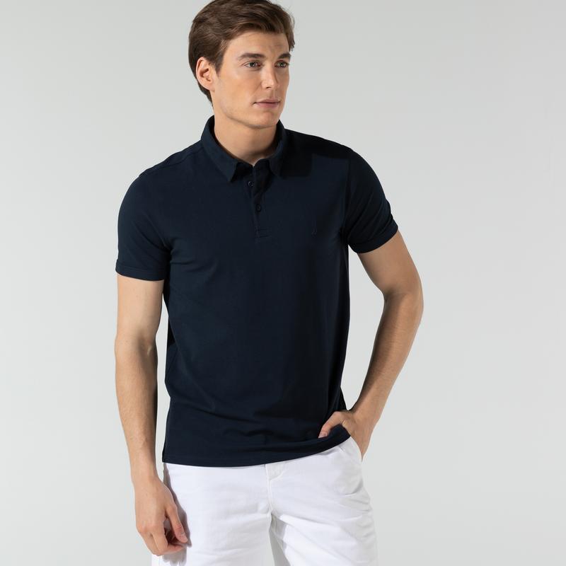 NAUTICA ERKEK LACİVERT SLIM FIT POLO