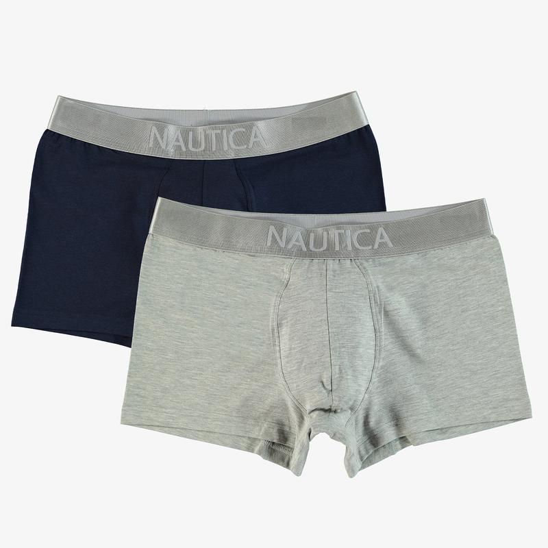 NAUTICA ERKEK GRİ LACİVERT 2'Lİ BOXER