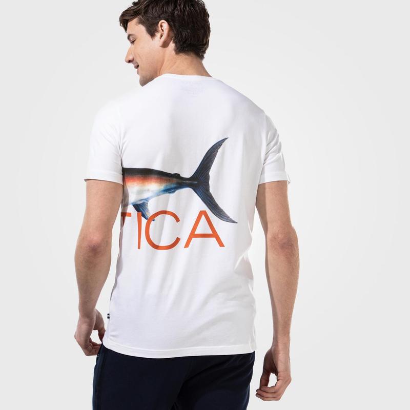 NAUTICA ERKEK BEYAZ T-SHIRT