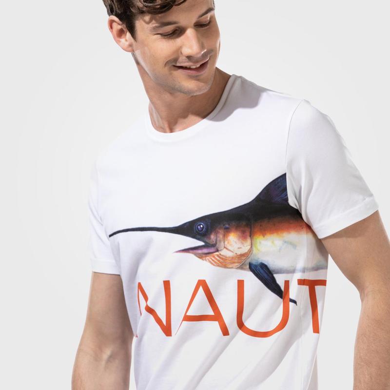 NAUTICA ERKEK BEYAZ T-SHIRT