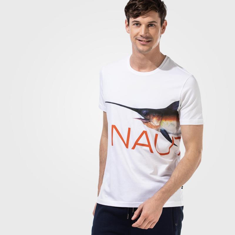 NAUTICA ERKEK BEYAZ T-SHIRT
