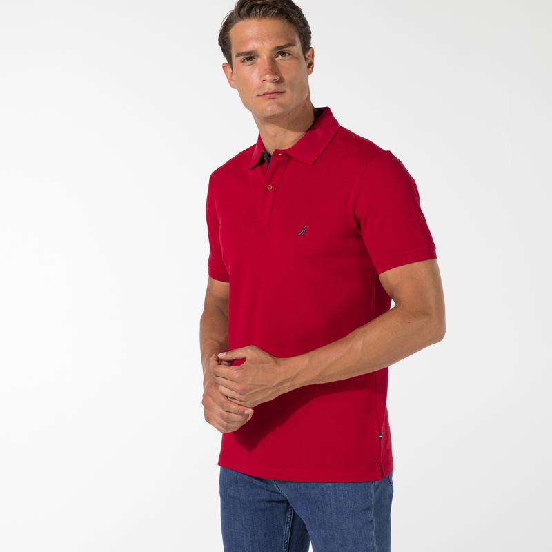 NAUTICA ERKEK KIRMIZI SLIM FIT POLO