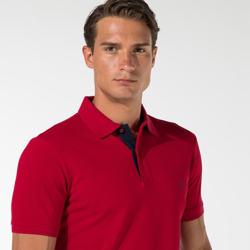 NAUTICA ERKEK KIRMIZI SLIM FIT POLO
