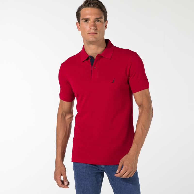NAUTICA ERKEK KIRMIZI SLIM FIT POLO