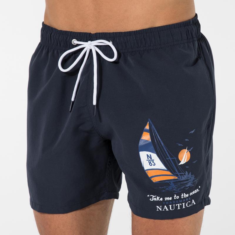 NAUTICA ERKEK LACİVERT ŞORT MAYO