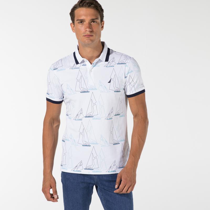 NAUTICA ERKEK BEYAZ SLIM FIT POLO