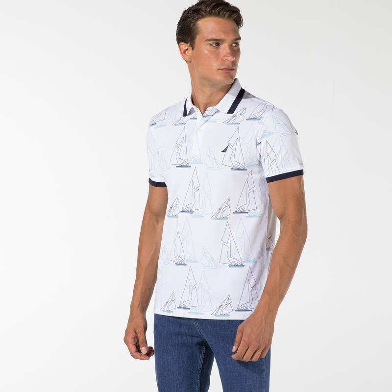 NAUTICA ERKEK BEYAZ SLIM FIT POLO