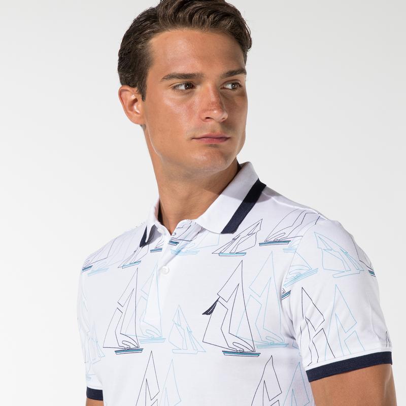 NAUTICA ERKEK BEYAZ SLIM FIT POLO