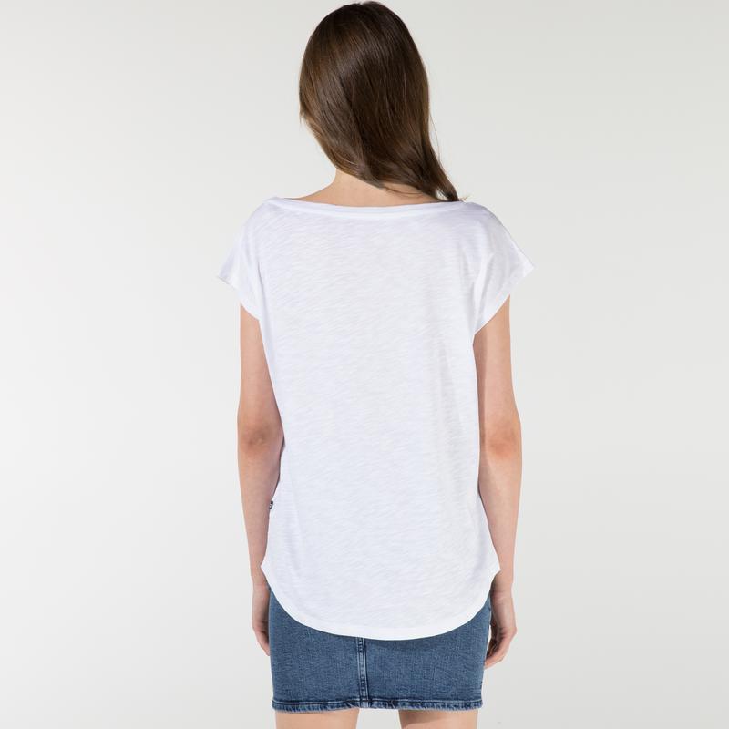 NAUTICA KADIN BEYAZ BASKILI T-SHIRT