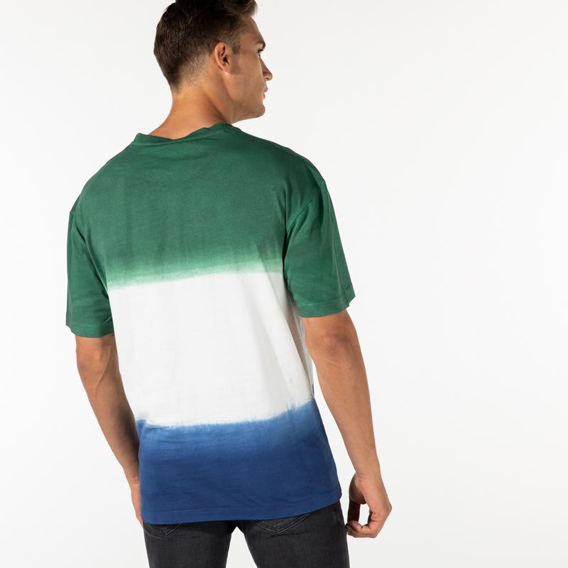 NAUTICA ERKEK YEŞİL BLOK DESENLİ T-SHIRT