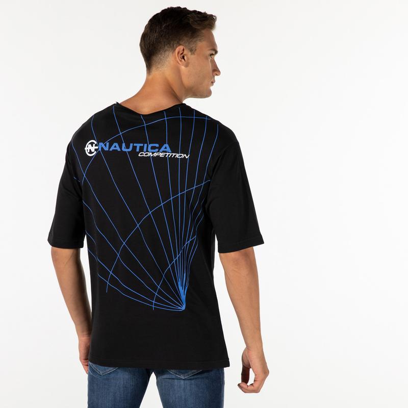 NAUTICA ERKEK SİYAH T-SHIRT