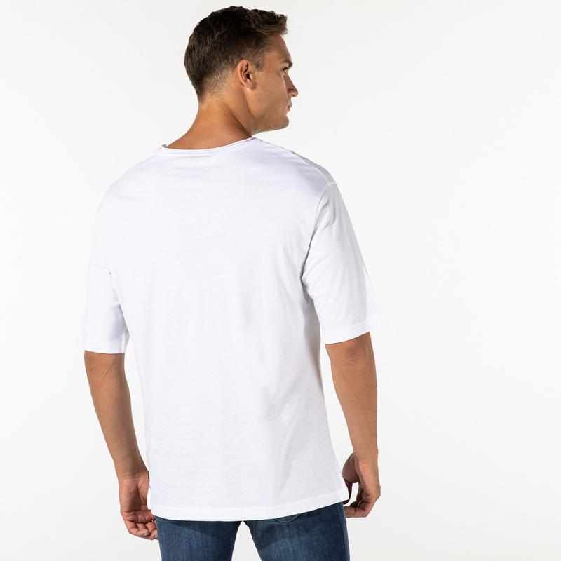 NAUTICA ERKEK BEYAZ OVERSIZE T-SHIRT