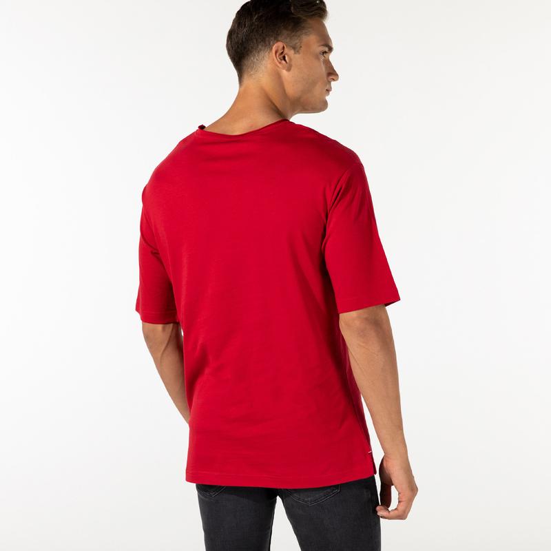 NAUTICA ERKEK KIRMIZI OVERSIZE T-SHIRT