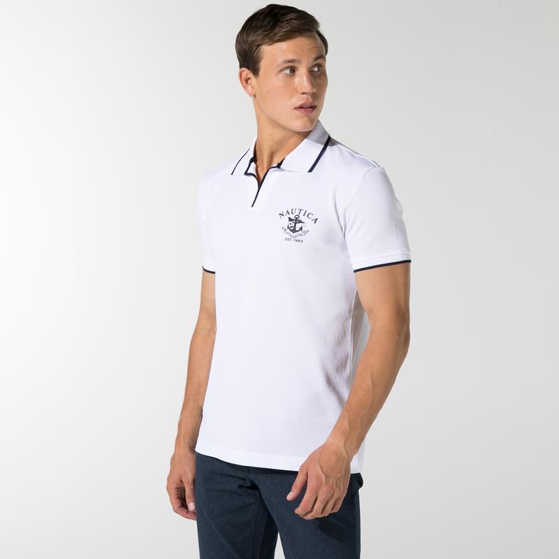 NAUTICA ERKEK BEYAZ SLIM FIT POLO