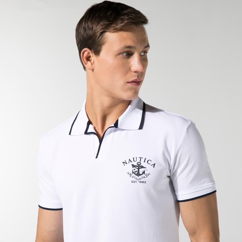 NAUTICA ERKEK BEYAZ SLIM FIT POLO