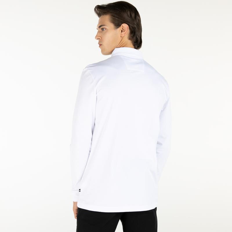 NAUTICA Erkek Slim Fit Beyaz Polo