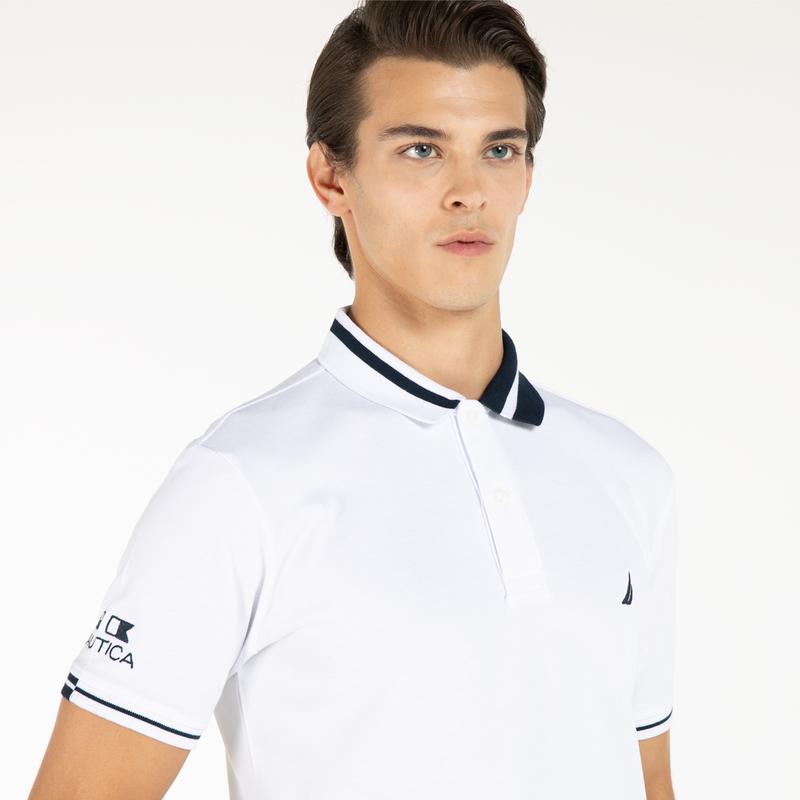 NAUTICA ERKEK BEYAZ SLIM FIT POLO