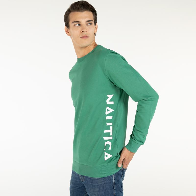 NAUTICA ERKEK YEŞİL SWEATSHIRT