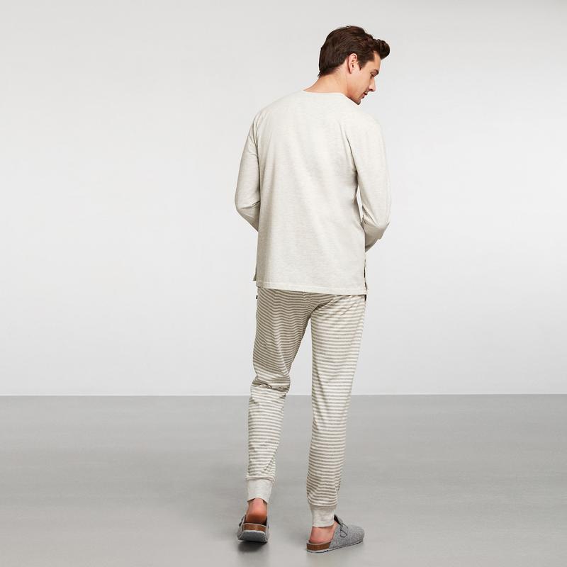 NAUTICA ERKEK GRİ PİJAMA TAKIM
