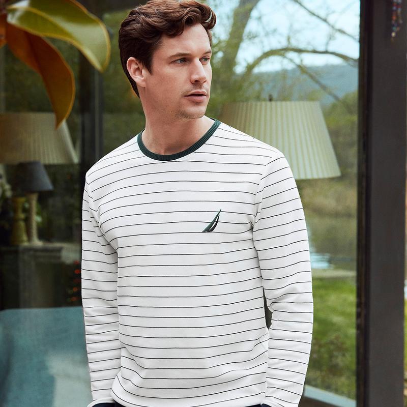 NAUTICA ERKEK KREM PİJAMA TAKIM