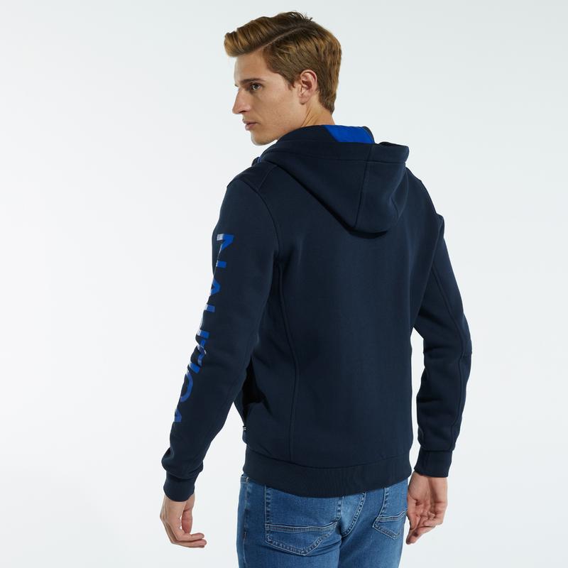 NAUTICA UZUN KOLLU DÜZ LACİVERT ERKEK SWEATSHIRT