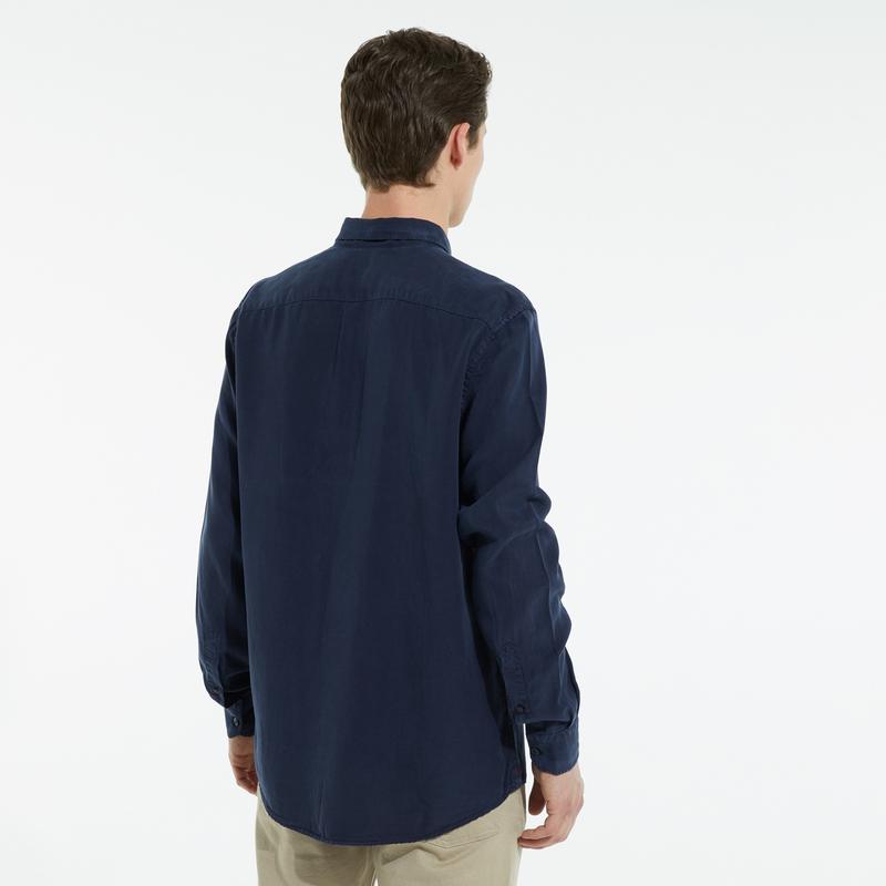 NAUTICA ERKEK LACİVERT UZUN KOLLU CLASSIC FIT GÖMLEK