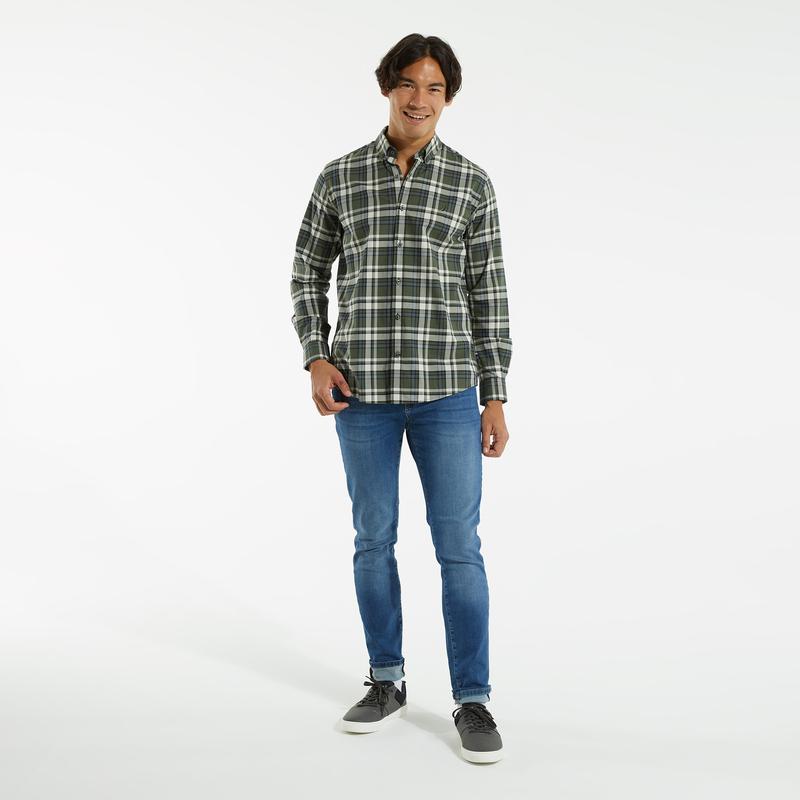 NAUTICA ERKEK YEŞİL UZUN KOLLU CLASSIC FIT OXFORD GÖMLEK