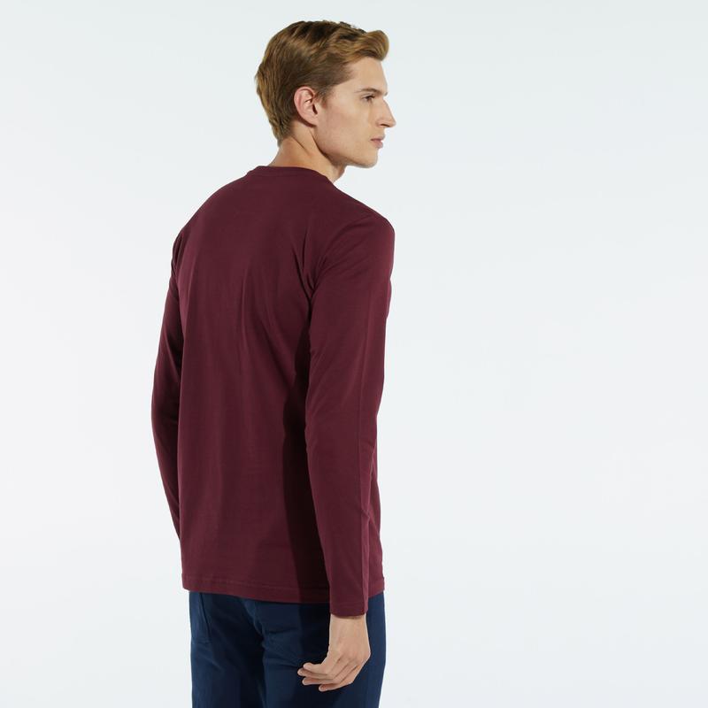 NAUTICA ERKEK BORDO UZUN KOLLU T-SHIRT