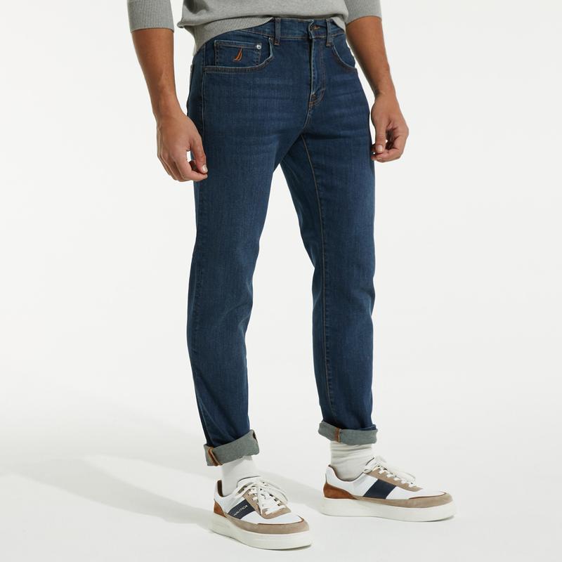 NAUTICA ERKEK LACİVERT DENIM PANTOLON