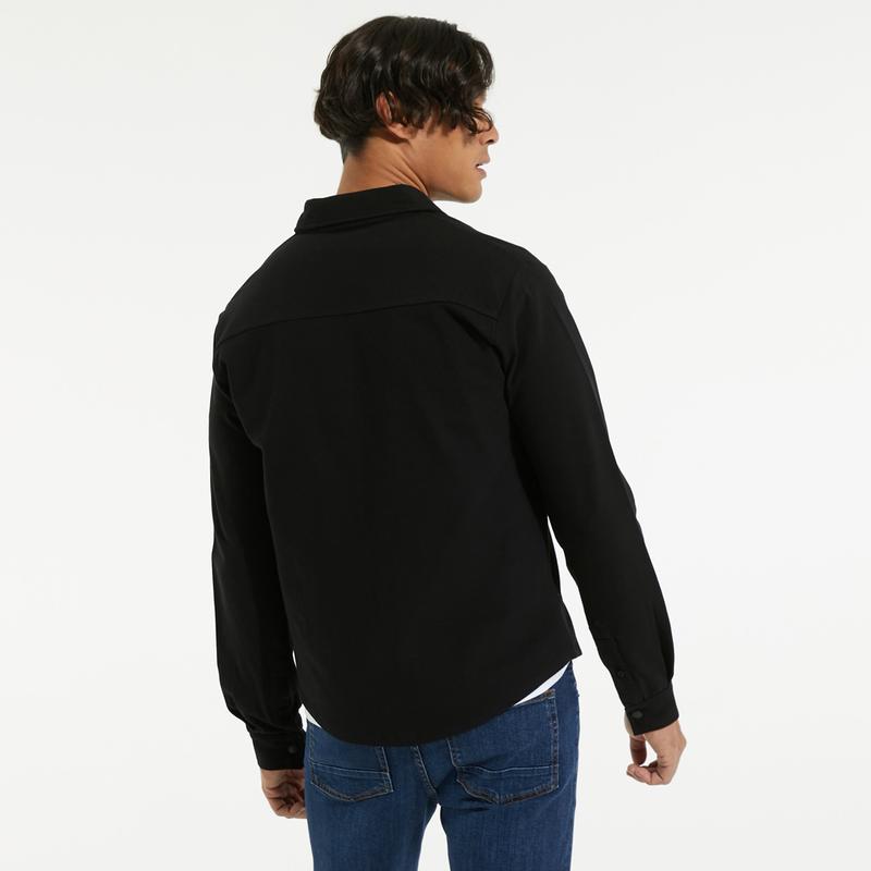 NAUTICA ERKEK SİYAH CLASSİC FİT UZUN KOLLU POLO