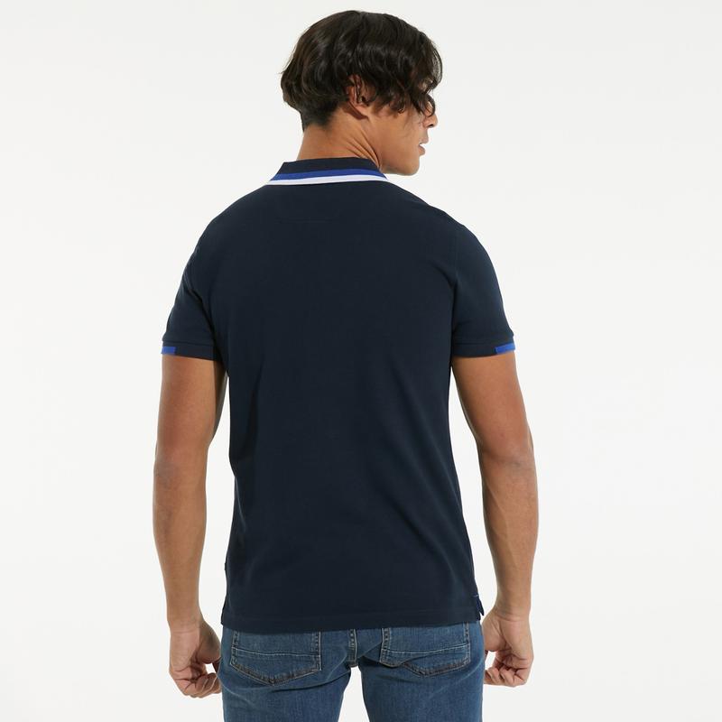 NAUTICA ERKEK LACİVERT KISA KOLLU POLO
