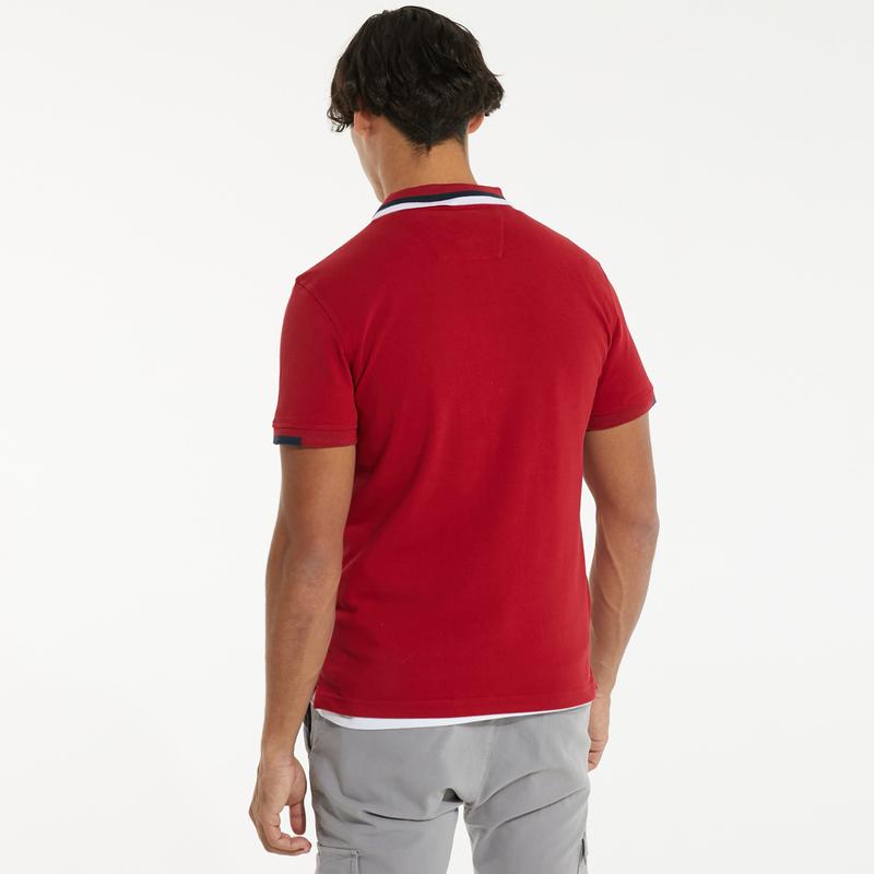 NAUTICA ERKEK KIRMIZI KISA KOLLU POLO