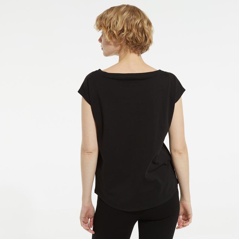 NAUTICA KADIN SİYAH KISA KOLLU T-SHIRT