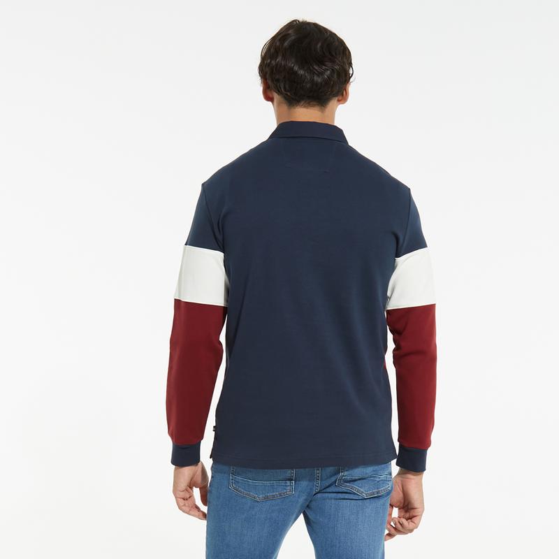 NAUTICA ERKEK LACİVERT CLASSİC FİT BLOK DESEN POLO