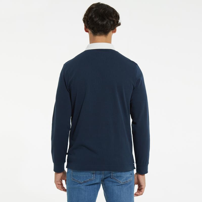 NAUTICA ERKEK LACİVERT CLASSİC FİT UZUN KOLLU POLO